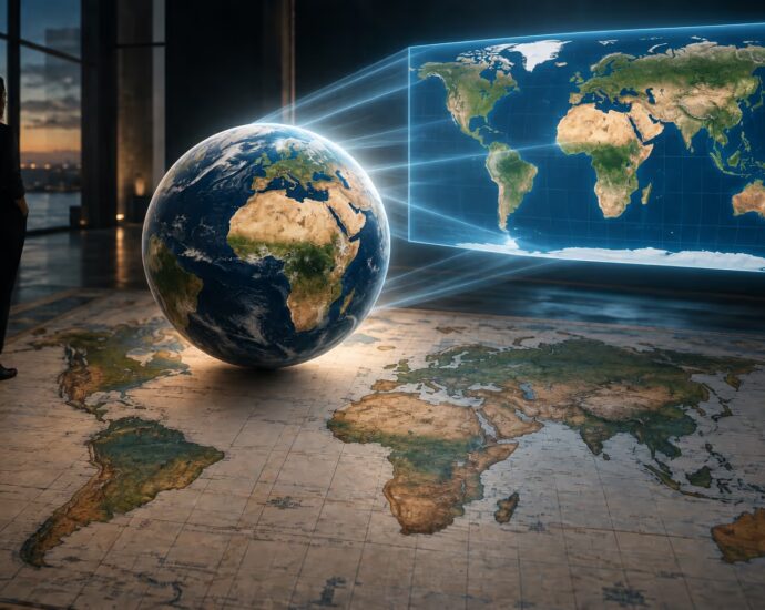 Die Welt ist über Nacht eine andere geworden – zumindest auf der Karte | Symbolbild KI-generiert © 2026 EMH AG JS by OpenAI 5.5