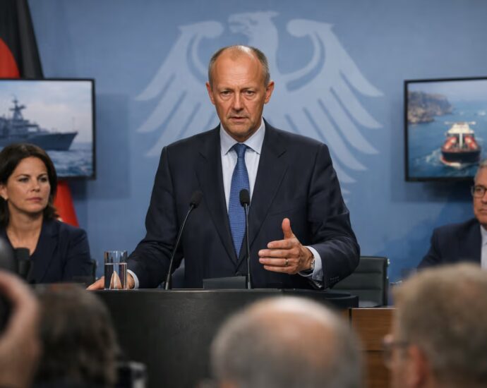 Merz sagt NEIN zum Hormuz-Militäreinsatz | Symbolbild KI-generiert © 2026 EMH AG JS by Chat GPT 5.4